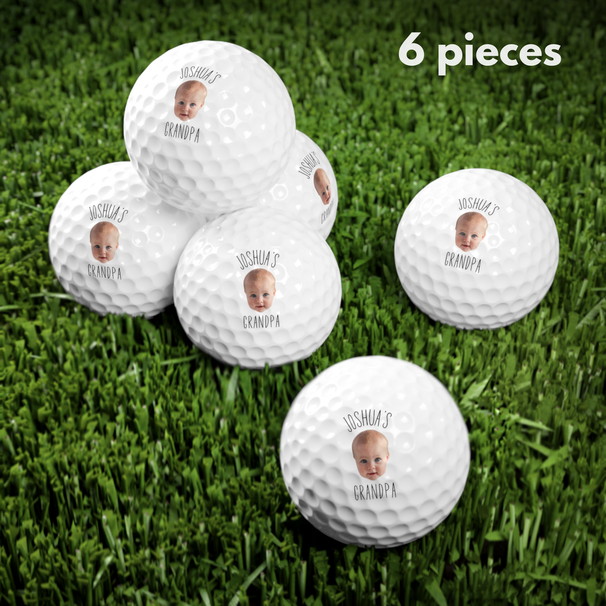 Custom Baby Face Golf Balls, Personalized Photo Golf for Dad, Gifts for Grandpa, Gifts for Husband, Gifts for Him