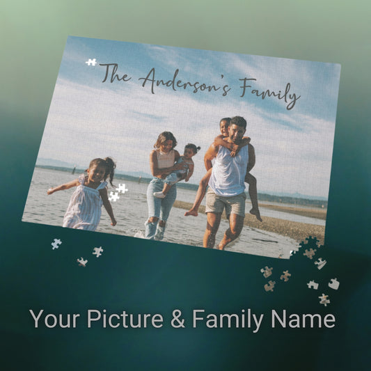 Personalized Family Photo Puzzle, Custom Family Keepsake, Unique Family Gift, Memorable Family Photo Jigsaw Puzzle, Perfect Family Gift